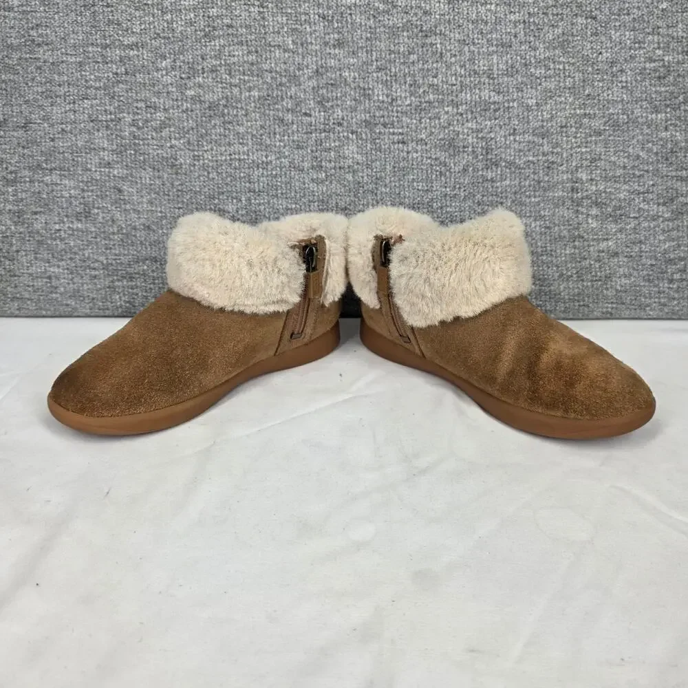 UGG® TODDLER DREAMEE TASMAN BRAID PLUSH ZIP-UP BOOTIES – KIDS SIZE 12